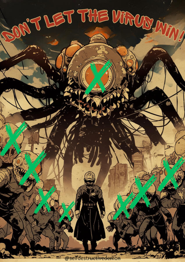 virus opposing poster