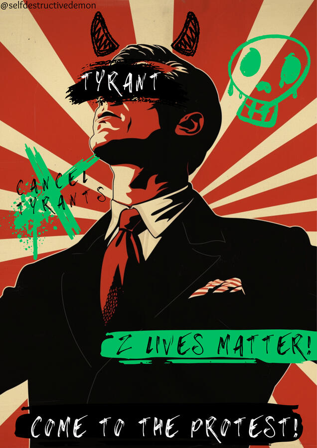 'Z lives matter' poster by Z-activists
